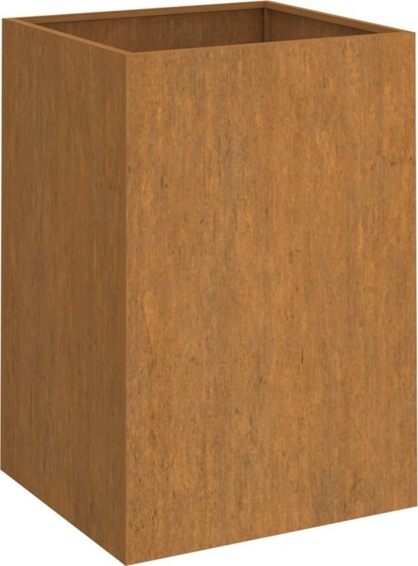 vidaXL Donica, szara, 42x38x75 cm, stal kortenowska
