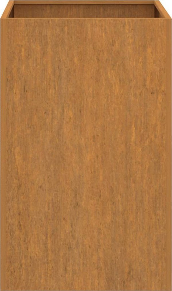 vidaXL Donica, szara, 42x38x75 cm, stal kortenowska