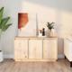 vidaXL Szafka, 111x34x60 cm, lite drewno sosnowe