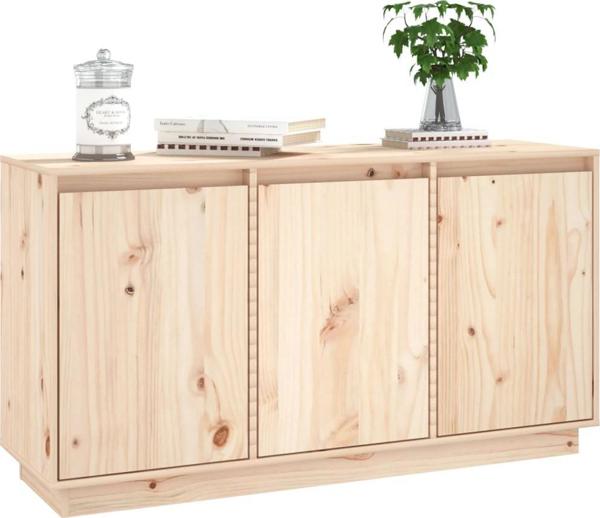 vidaXL Szafka, 111x34x60 cm, lite drewno sosnowe
