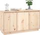 vidaXL Szafka, 111x34x60 cm, lite drewno sosnowe