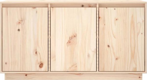 vidaXL Szafka, 111x34x60 cm, lite drewno sosnowe