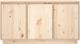 vidaXL Szafka, 111x34x60 cm, lite drewno sosnowe