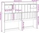 vidaXL Wezglowie do lozka, z polkami, biale, 140 cm, drewno sosnowe