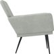 vidaXL vidaXL Fotel, jasnoszary, 62x79x79 cm, obity aksamitem