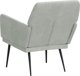 vidaXL vidaXL Fotel, jasnoszary, 62x79x79 cm, obity aksamitem