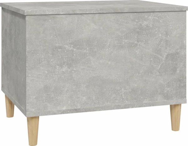 vidaXL Τραπέζι καφέ, σκουρόχρωμο σκυρόδεμα, 60x44,5x45 cm