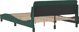 vidaXL Κρεβατοκάμαρα με κεφαλάρι, σκούρο πράσινο, 120x200 cm, βελούδινη