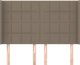 vidaXL Zaglowek uszak, taupe, 147x16x118/128 cm, tkanina