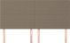 vidaXL Κεφαλάρια κρεβατιού, 4 τεμ., τυπ-μπεζ, 100x5x78/88 cm, ύφασμα