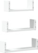 vidaXL Polki scienne, 3 szt., biale, material drewnopochodny