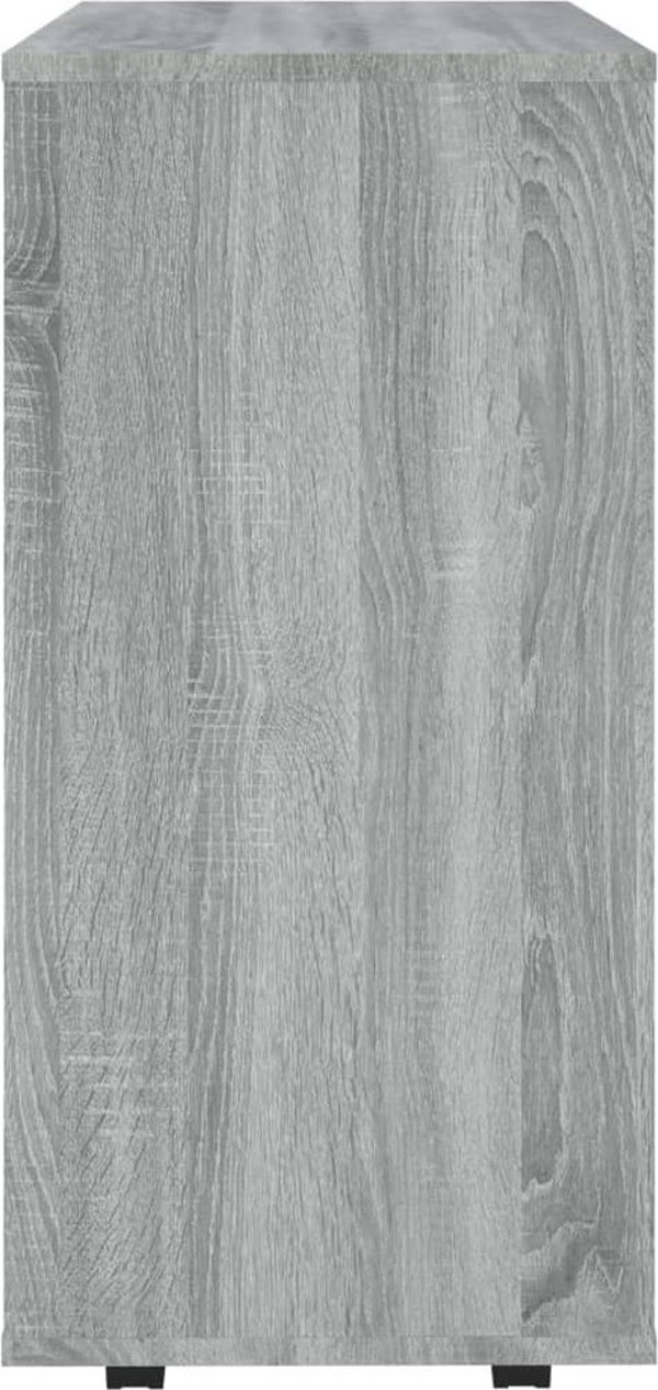 vidaXL Ντουλάπι με ροδάκια, Sonoma ανοιχτό γκρι δρυς, 60x35x75 cm