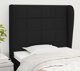 vidaXL Κεφαλάρι τύπου ουσακ, μαύρο, 93x23x118/128 cm, ύφασμα