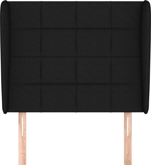 vidaXL Κεφαλάρι τύπου ουσακ, μαύρο, 93x23x118/128 cm, ύφασμα