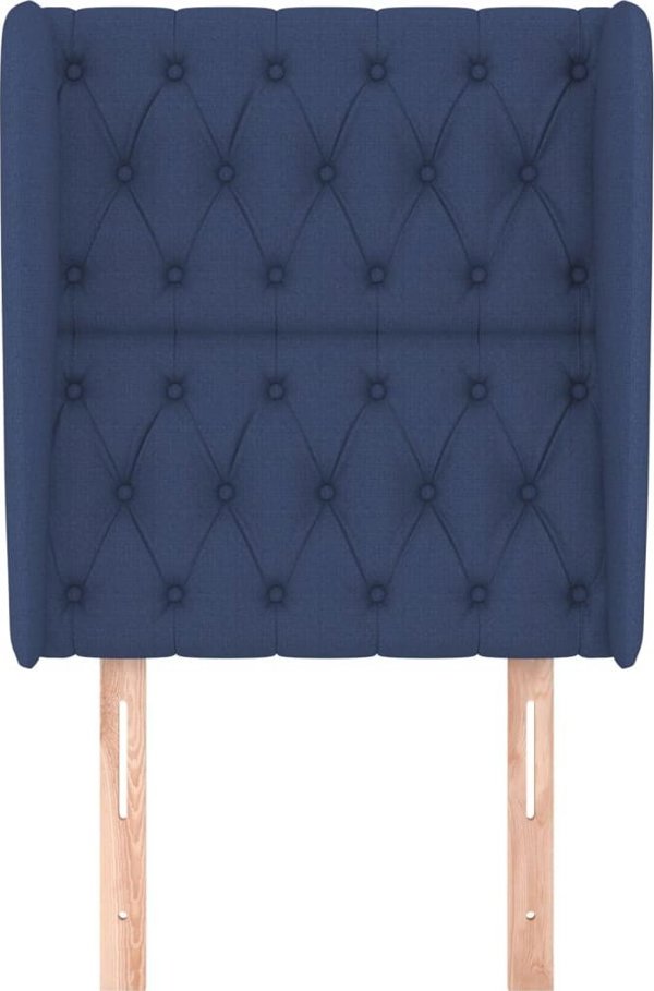 vidaXL Προσκέφαλο Uszak, μπλε, 83x23x118/128 cm, ύφασμα