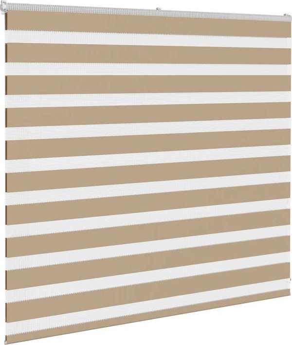 vidaXL Ρόλερ Zebra, Στόρι Σκίασης 160x100 εκ., Πολυεστέρας, Λευκό/Γκρι