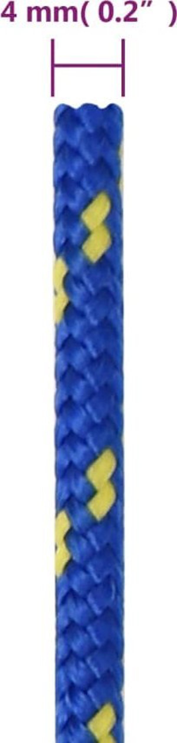 vidaXL Σχοινί ιστιοπλοΐας, μπλε, 4 mm, 500 m, πολυπροπυλένιο
