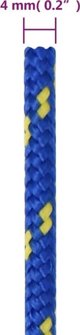 vidaXL Σχοινί ιστιοπλοΐας, μπλε, 4 mm, 500 m, πολυπροπυλένιο