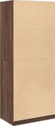 vidaXL Szafa, brazowy dab, 80x50x200 cm, material drewnopochodny