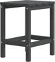 vidaXL Κήπου καρέκλα Adirondack με τραπέζι, HDPE, ανθρακί χρώμα