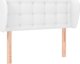 vidaXL Zaglowek uszak, λευκός, 83x23x78/88 cm, τεχνητό δέρμα