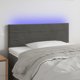 vidaXL Κεφαλάρι κρεβατιού με φωτισμό LED, σκούρο γκρι, 80x5x78/88 εκ., βελούδο