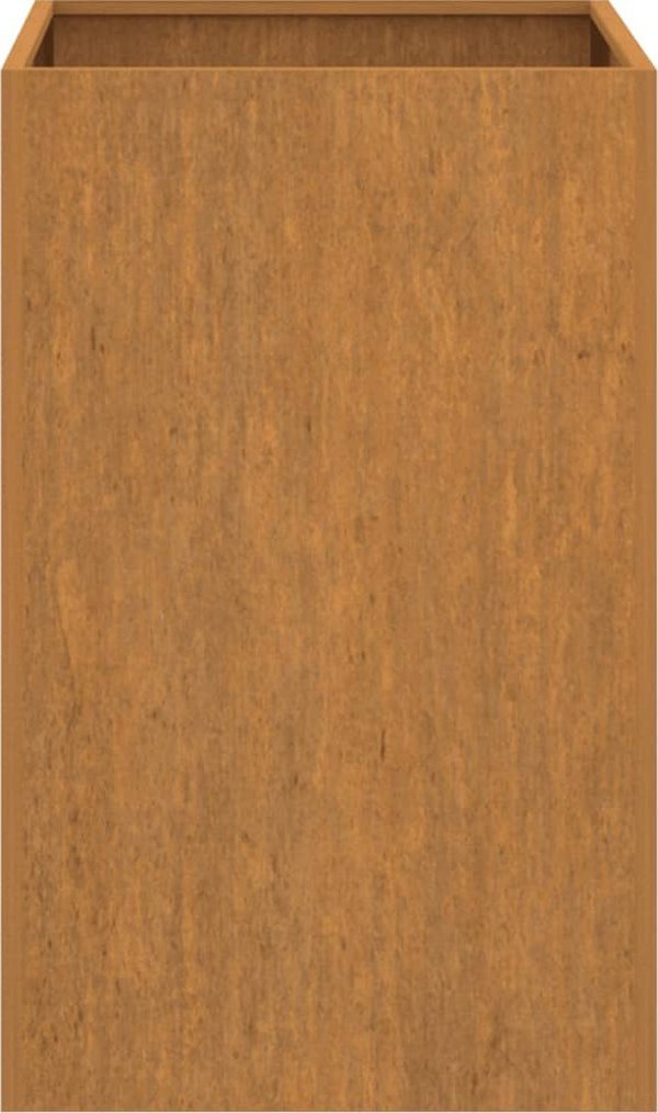 vidaXL Donica, szara, 52x48x75 cm, stal kortenowska