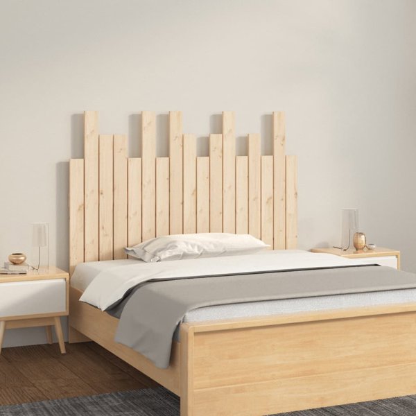 vidaXL Κεφαλάρι κρεβατιού, 108x3x80 εκ., μασίφ ξύλο πεύκου