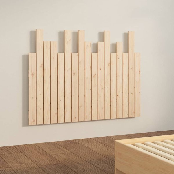 vidaXL Κεφαλάρι κρεβατιού, 108x3x80 εκ., μασίφ ξύλο πεύκου