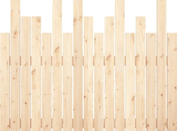 vidaXL Κεφαλάρι κρεβατιού, 108x3x80 εκ., μασίφ ξύλο πεύκου