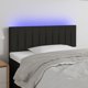 vidaXL Zaglówek do lóżka z LED, czarny, 90x5x78/88 cm, tkanina