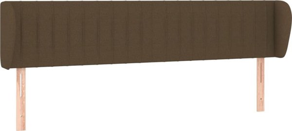 vidaXL Κεφαλάρι uszak, σκούρο καφέ, 203x23x78/88 cm, υφασμα