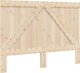 vidaXL Κορμός κρεβατιού με κεφαλάρι, γκρι, 140x200 cm, μασίφ πεύκο