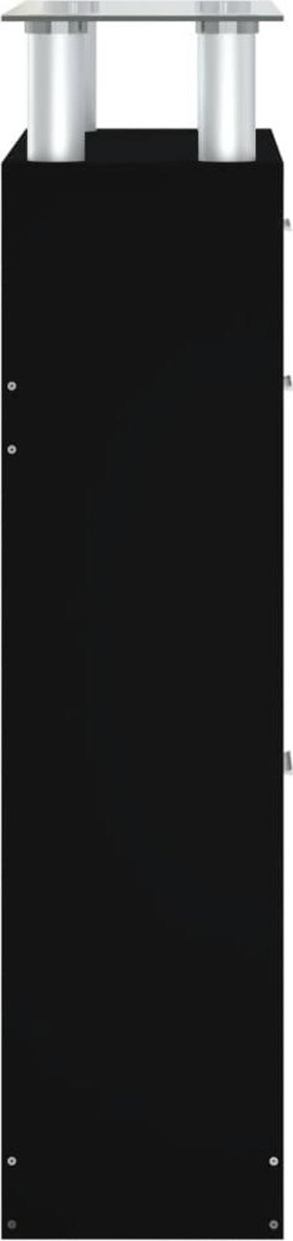 vidaXL Szafka na παπούτσια, μαύρη, 63x24x104 cm, ξυλοπαραγωγικό υλικό