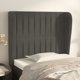 vidaXL Κεφαλάρι uszak, σκούρο γκρι, 103x23x118/128 εκ., βελούδο