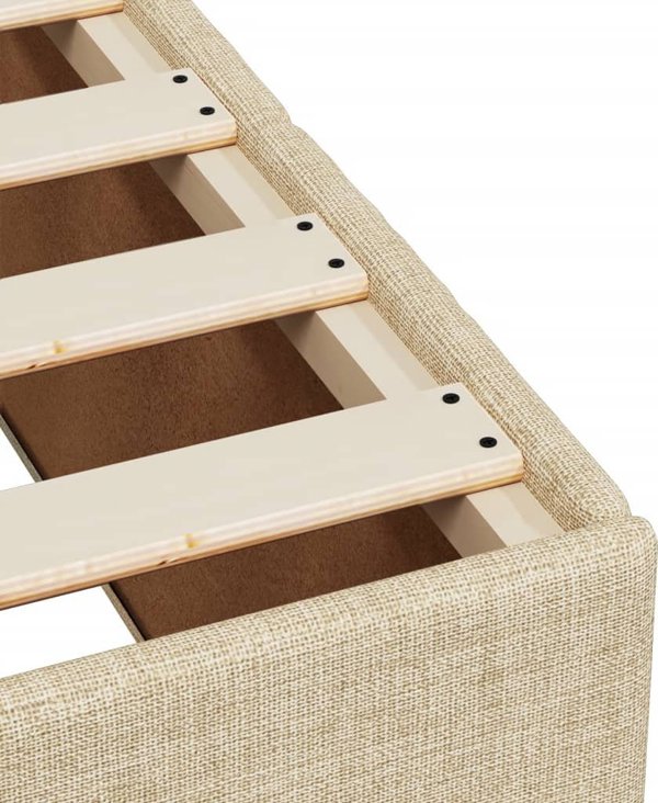 vidaXL Κρεβάτι κοντινεντάλ με στρώμα κρεμ 80x200 cm ύφασμα