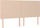 vidaXL Κεφαλαρι για κρεβατι cappuccino, 180x5x118/128 εκ., συνθετικο δερμα