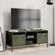 vidaXL vidaXL Szafka RTV, oliwkowa, 101,5x39x43,5 cm, stal walcowana na zimno