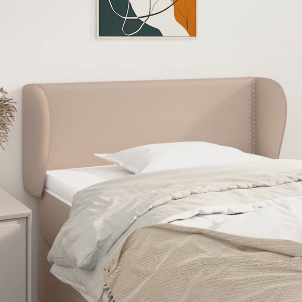 vidaXL Zaglowek uszak, cappuccino, 83x23x78/88 cm, texniki dermatinos