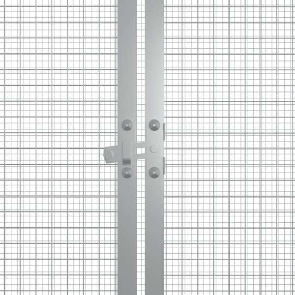 vidaXL Κλούβα για κοτόπουλα, ανθρακί, 200x91x100 cm, ατσάλι