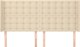 vidaXL Υποστύλωμα Κεφαλιού Uszak, Κρεμ, 203x16x118/128 εκ., Υφασμάτινο
