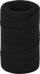 vidaXL vidaXL Linka robocza, czarna, 2 mm, 25 m, poliester