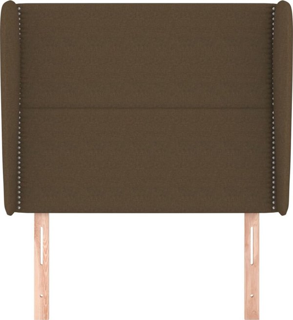 vidaXL Κεφαλάρι uszak, σκούρο καφέ, 93x23x118/128 cm, ύφασμα