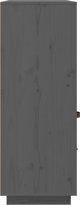vidaXL Szafka, szara, 100x40x108,5 cm, lite drewno sosnowe