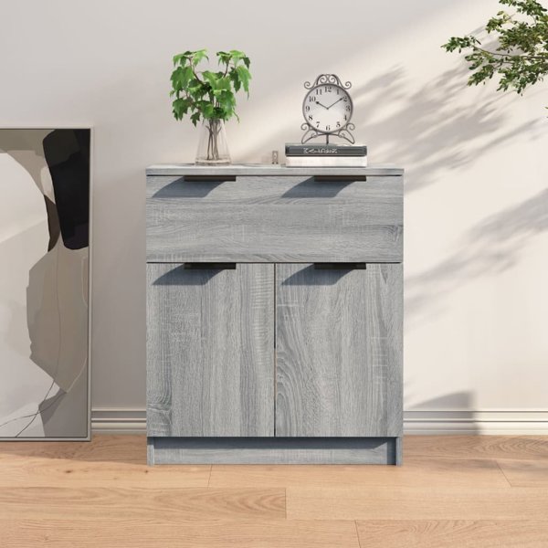 vidaXL Ντουλάπι από ξυλοπολυμερές Sonoma δρυς γκρι, 60x30x70 εκ.