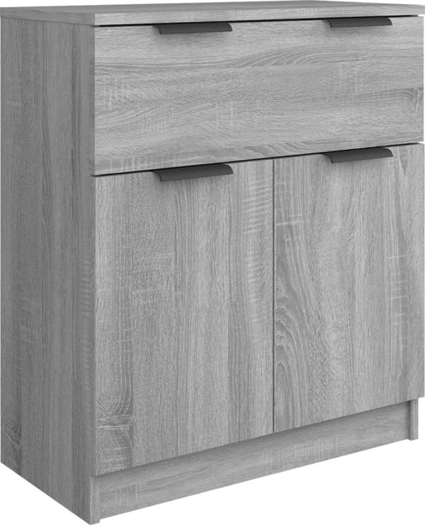 vidaXL Ντουλάπι από ξυλοπολυμερές Sonoma δρυς γκρι, 60x30x70 εκ.