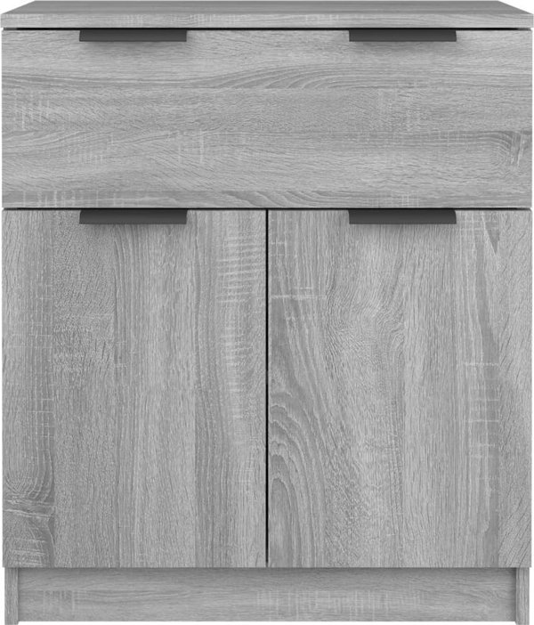 vidaXL Ντουλάπι από ξυλοπολυμερές Sonoma δρυς γκρι, 60x30x70 εκ.