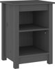 vidaXL vidaXL Szafki nocne, 2 szt., szare, 40x35x55 cm, lite drewno sosnowe