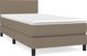 vidaXL Κρεβάτι Continental με Στρώμα, Taupe, Ύφασμα, 100x200 εκ.