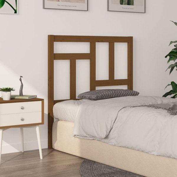 vidaXL Κεφαλάρι κρεβατιού μελιού καφέ 80,5x4x100 εκ. από μασίφ πεύκο